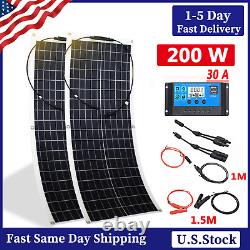 12v200 Watts Solar Panel Kit 100a Chargeur De Batterie Avec Contrôleur Caravan Boat