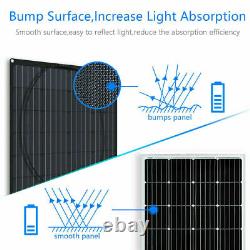 130w Watt 12v Flexible Solar Panel Kit Home Chargeur De Batterie Alimentation 30a Régulateur