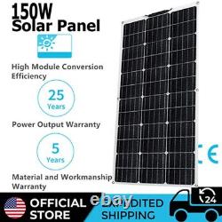 150/300 Watts 12v Solaire Panneau Générateur D'énergie Solaire Pour La Maison Rv Système Hors-grid