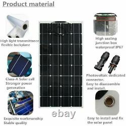 150watt 18volt Solar Panel 300w 18v Off Grid Power Charge Rv Boat Home Garden États-unis