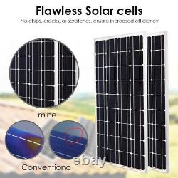 150watt Monocrystallin Solar Panel Kit 18v Off Grid Chargeur De Batterie Marine Rv