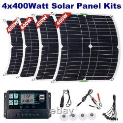 1600 Watts Solar Panel Kit 100a 12v Chargeur De Batterie Avec Contrôleur Caravan Boat Us
