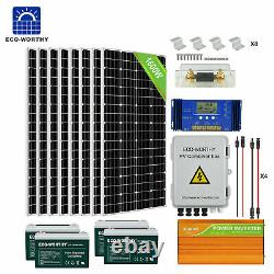 1600w 1200w 600w 800w 400w 200w Watt Solar Panel Kit For Off Grid Home Rv Marine