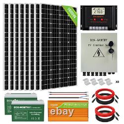 1600w 1200w 800w 600w 400w 200w Watt Solar Panel Kit Pour La Maison Rv Marine Shed Us