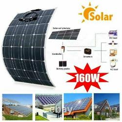 160w Classe A Semi-flexible Solar Panel 160watt 18v Chargeur De Batterie Pour Bateau Rv