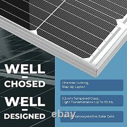 180 Watts Mono Solar Panel, 12 Volts Monocristallin Solaire Chargeur Haute