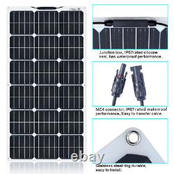 180 Watts Solar Panel Kit 40a 18v Batterie Chargeur Contrôleur Caravan Boat Rv Us