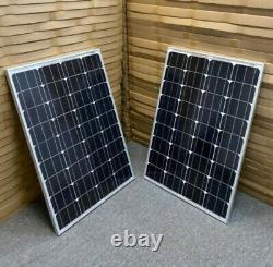 200 Watt 12 Volt Mono Solar Panel 2-100w 12v Hors Réseau Rv Marine Batterie Charging
