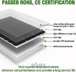 200 Watt Mono Solar Panel Kit 12v Rv Camping Marine Charge De Batterie Hors Réseau