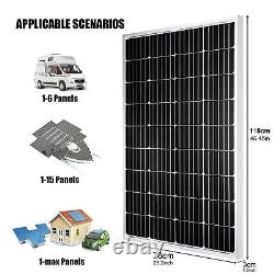200 Watts 12 Volt Solar Panel 200w Module Monocristallin Pv Pour Caravan Boat Rv