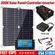 200 Watts Solar Panel Kit 100a 12v Contrôleur De Chargeur De Batterie Avec Onduleur 6000w
