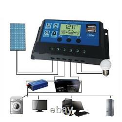 200 Watts Solar Panel Kit Chargeur De Batterie Avec 20a Contrôleur Caravan Boat