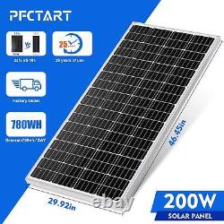 200w 12v Mono Solar Panel Kit Charger L'alimentation De Batterie Hors-grid Rv Home Boat Watt