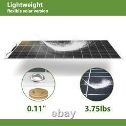 200w Watt 12v Solar Panel Kits Flexible Monocristallin Pour Caravan Rv Marine