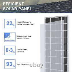 200w Watt Mono Solar Panel 12v Charge De Batterie Hors-grid Batterie Rv Home Boat Camp