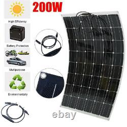 200w Watts Solar Panel Batterie Charge Pour 18v Rv Boat Home Car Off Grid Kit XI