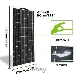 300 Watts Solar Panel Kit 60a 12v Chargeur De Batterie Avec Contrôleur Caravan Boat