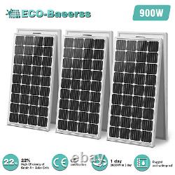 300w 600w 900w 1200w Watt 12v Mono Solar Panel Solar Home Rv Camping Hors Réseau