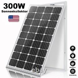 300w Watt Mono Solar Panel 12v Charge De Batterie Hors-grid Batterie Rv Home Boat Camp