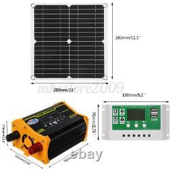 300watts Solar Panel Kit 100a 12v Chargeur De Batterie Avec Contrôleur Caravan Boat