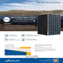 380 Watt Ja Solar Panel Jam72d09-380/bp Bifacial- Palette De 34 Puissance 12.9 Kw