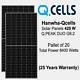 420 Watt Q Cellule Mono Duo Cell Panel Solaire G8.2 Palette De 20 Puissance 8400 Watts