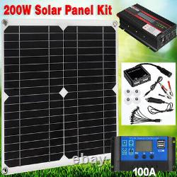 6000 Watts Solar Panel Kit Générateur D'onduleur D'alimentation 100a Home 110v Grid System