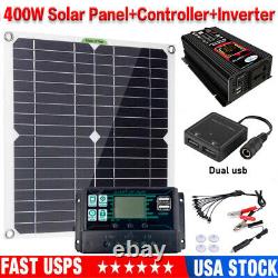 6000w Watts Solar Panel Kit Générateur D'inverseur D'énergie Solaire Maison 110v Grid System