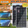 600avec300w Watt Flexible Camping Car Solar Panel Kit 18v Power Rv Chargeur De Batterie
