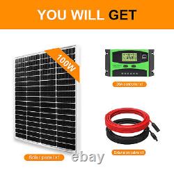 800w 400w 195w 300w 100w Watt Solar Panel Kit Monocristallin Pour La Maison Rv Marine