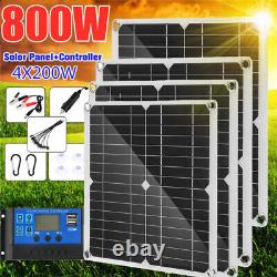 800w Watts Solar Panel Kit 100a 12v Chargeur De Batterie Avec Contrôleur Caravan Boat