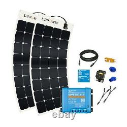 Bundle 2x Sunpower 110 Watt Panneaux Solaires Flexibles (contrôleur Mppt Incl. Etc)