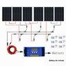 Eco 100w 200w 400w 600w +20% Watt 12v 24v Solar Panel Kit Rv Trailer Van Us