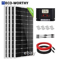 Eco 400w Watt Solar Panel Kit Avec Contrôleur 60a Pour Hors Réseau Rv Home Marine