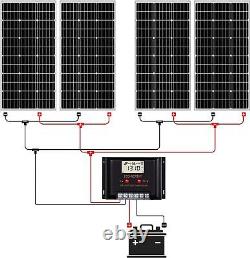 Eco 400w Watt Solar Panel Kit Avec Contrôleur 60a Pour Hors Réseau Rv Home Marine