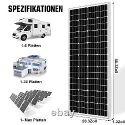 Eco 800w Watt Solar Panel Kit Lifepo 4 Batterie Inverter Off Grille Rv Garden Home