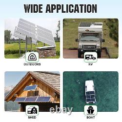 Eco 800w Watt Solar Panel Kit Lifepo 4 Batterie Inverter Off Grille Rv Garden Home