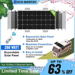 Eco-worthy 100w 200w 280w 300watt 12volt Kit De Panneaux Solaires Extensibles Hors Réseau Rv