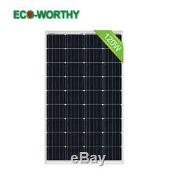 Eco-worthy 200w 120w 100w 100 Watt Monocristallin Panneau Solaire 12v Rv Marine