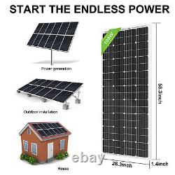 Eco-worthy 200w 120w 100w 100 Watt Monocrystalline Solar Panel 12v Rv Marine Us