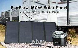 Ef Ecoflow 160 Watt Panneau Solaire Portable Pour Centrale Électrique, Pliable Solaire