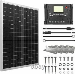 Hqst 100w Watt 12v Solar Panel Starter Kit Avec 10a Pwm Charge Controller Rv Accueil