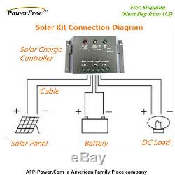 Kit Complet 100w 100 Watt Photovoltaïque Panneau Solaire De Batterie Rv Boat
