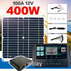 Kit De Panneaux Solaires De 400 Watts Chargeur De Batterie 100a 12v Avec Contrôleur Caravan Boat