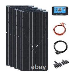 Kit de 5 panneaux solaires 120 watts en cellule monocristalline flexible 18 volts 120 watts