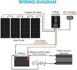 Kit de démarrage de panneaux solaires Renogy 400Watt 12Volt avec contrôleur de charge MPPT 40A