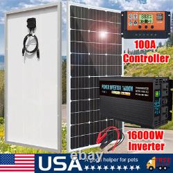 Kit de panneau solaire 200W Watt 12Volt système d'alimentation hors réseau avec onduleur pour camping-car à domicile