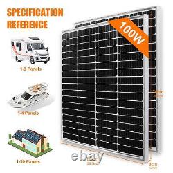 Kit de panneau solaire 400W 12V avec contrôleur de charge solaire pour camping-car, bateau hors réseau
