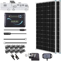 Kit de panneau solaire Renogy 200 Watts 12 Volts Monocristallin pour camping-car avec Adventurer 30A