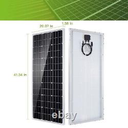Kit de panneau solaire Topsolar 100 Watt 12 Volt Monocristallin pour système hors réseau